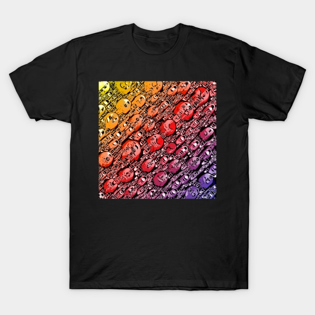 Gradient of Shapes T-Shirt by perkinsdesigns